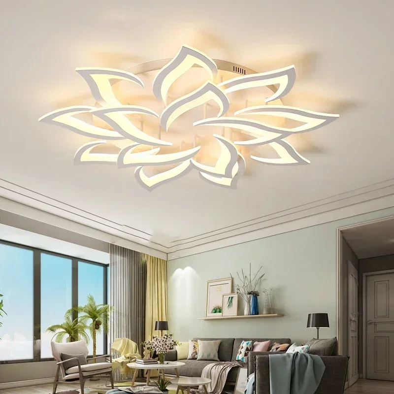 Interior Design Remote - Tasarımcı LED Petal avize oturma odası