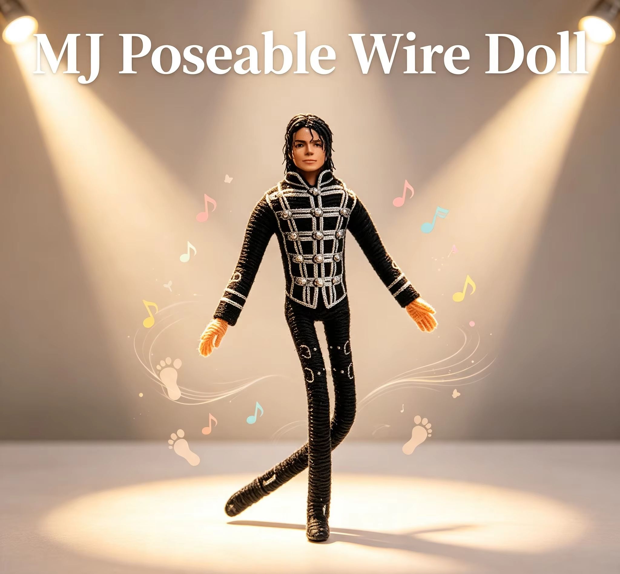 Interior Design House - Michael Jackson Hareketli Eklemli Peluş Oyuncak