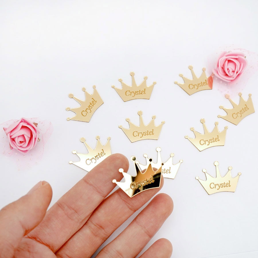 Interior Design Names - 50 adet Kişiselleştirilmiş Ayna Taç Düğün