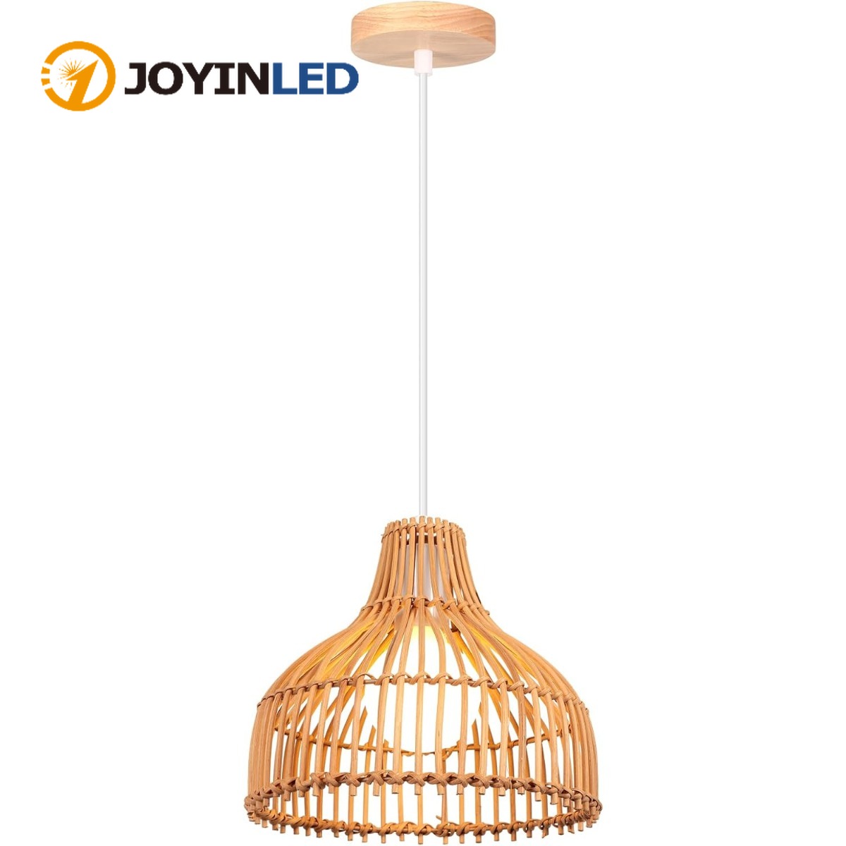 Wicker Pendant Shade - Rattan Dokuma Sarkıt Lamba Boho Tarzı