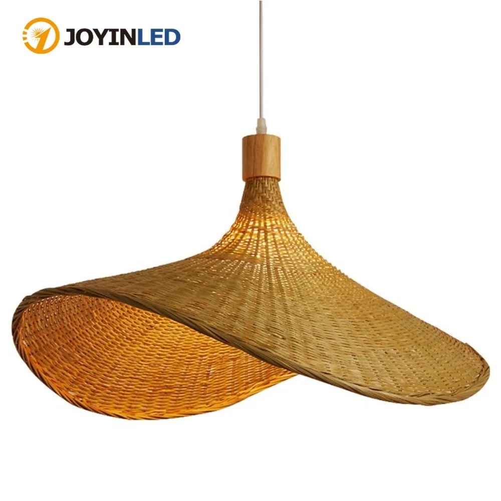 Wicker Pendant Shade - JOYINLED Dokuma Sarkıt Lamba Hasır Abajur