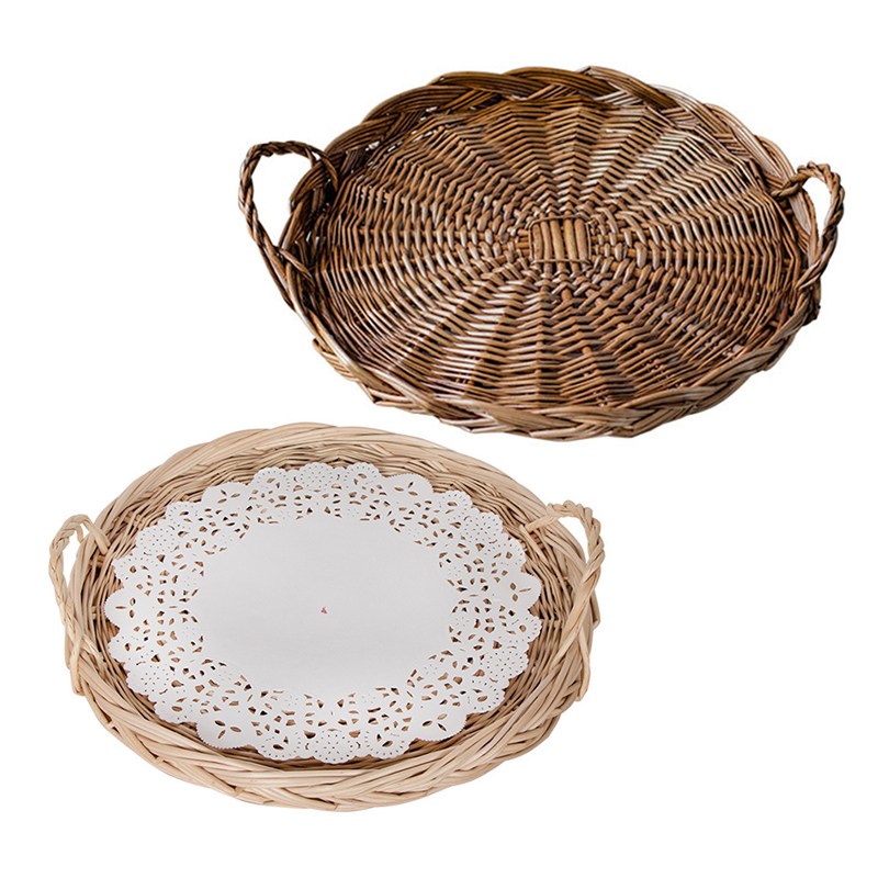 Rattan Tray Handle - Vietnamca hasır sepet Rattan depolama tepsisi