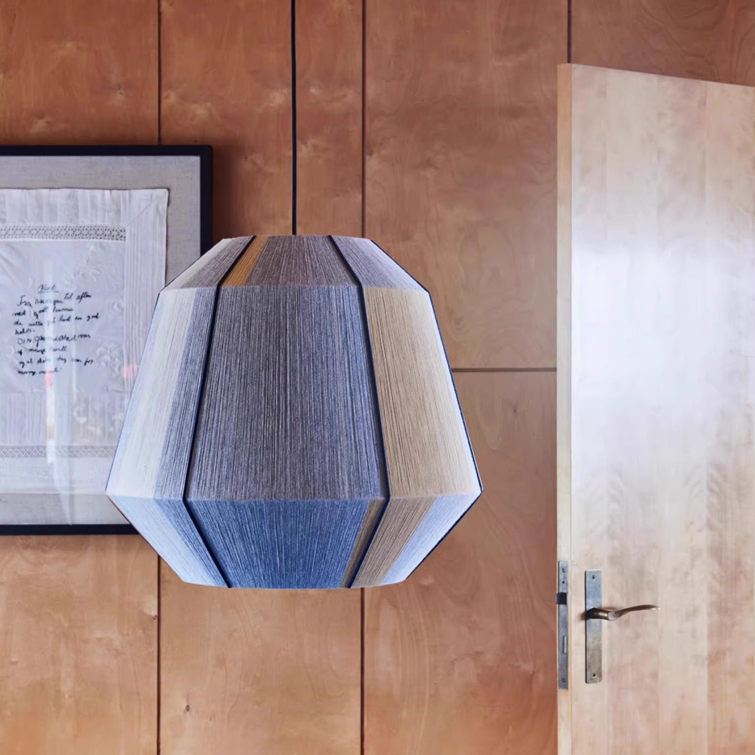 Wicker Pendant Shade - Rattan sarkıt lamba Boho Geometrik asılı