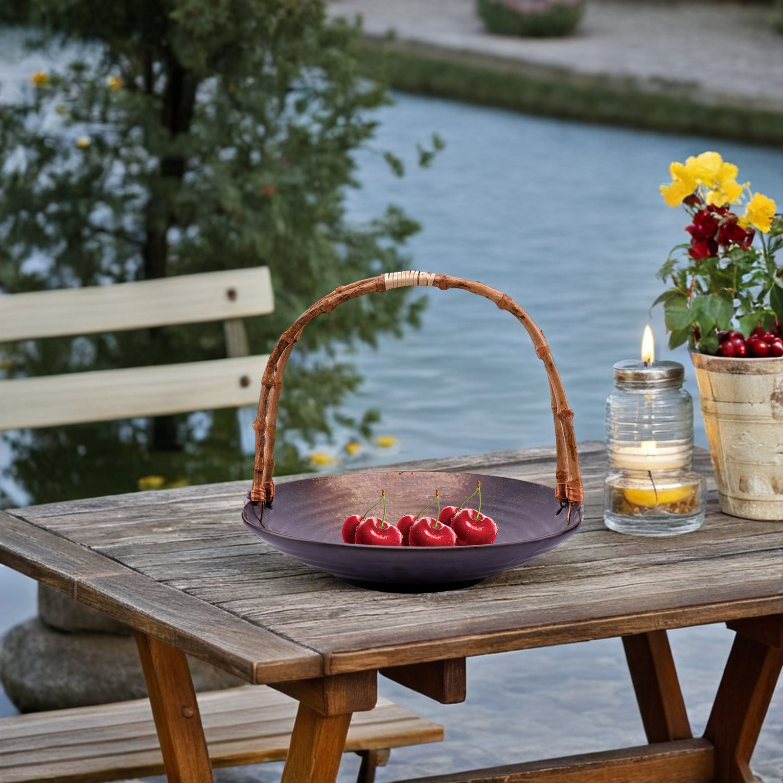 Rattan Tray Handle - Rattan Hasır Servis Tepsisi Sapı El