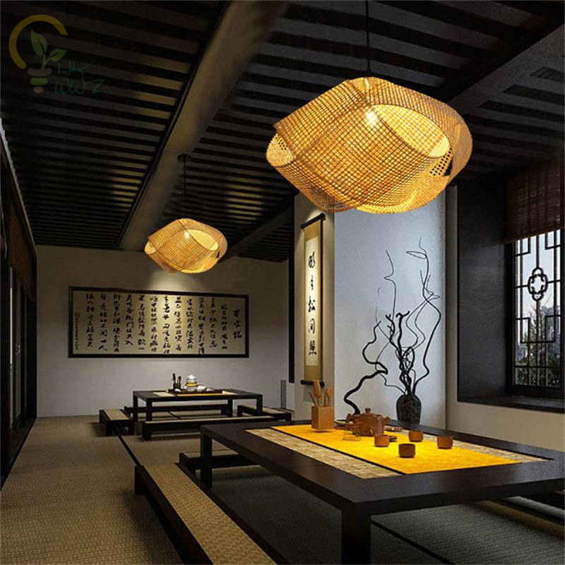 Wicker Pendant Shade - Yeni Çin Bambu Hasır Rattan Bulut