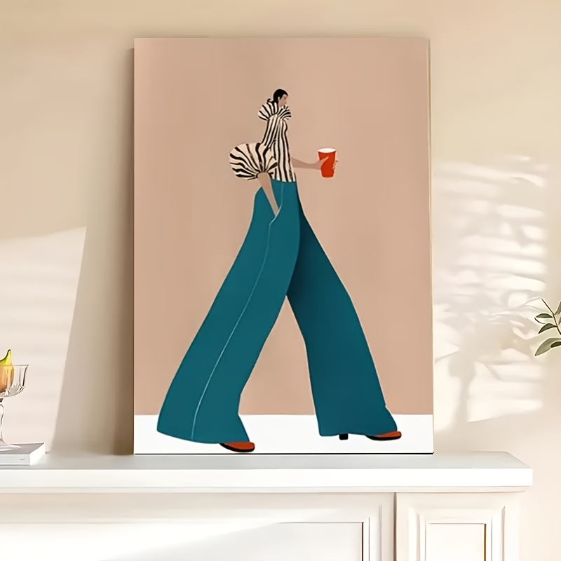Interior Design House - Moda Mavi Pantolon Kadın Posteri Baskılar