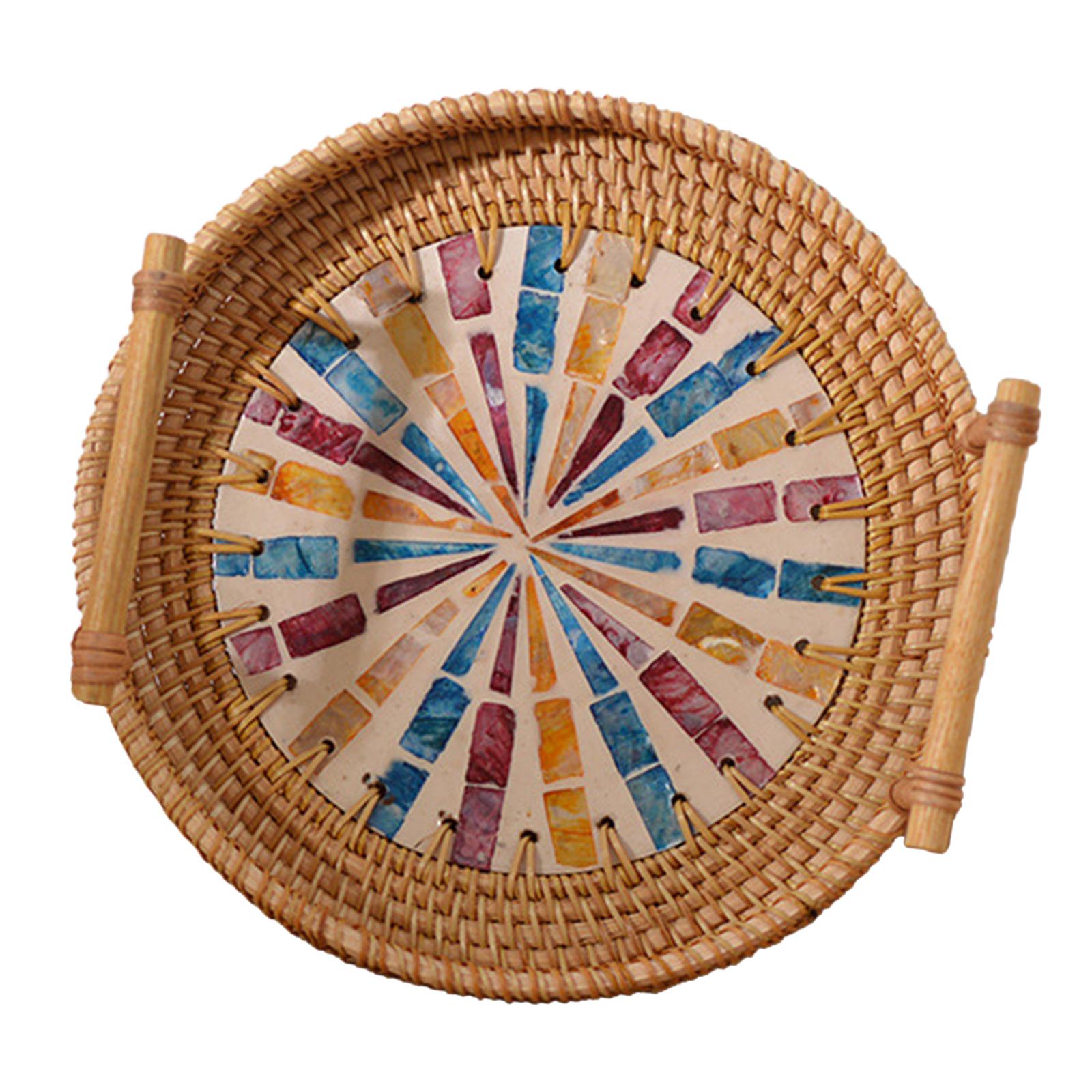 Çok Amaçlı Yuvarlak Dokuma Tep - Rattan Tray Handle incelemesi ve fiyatı