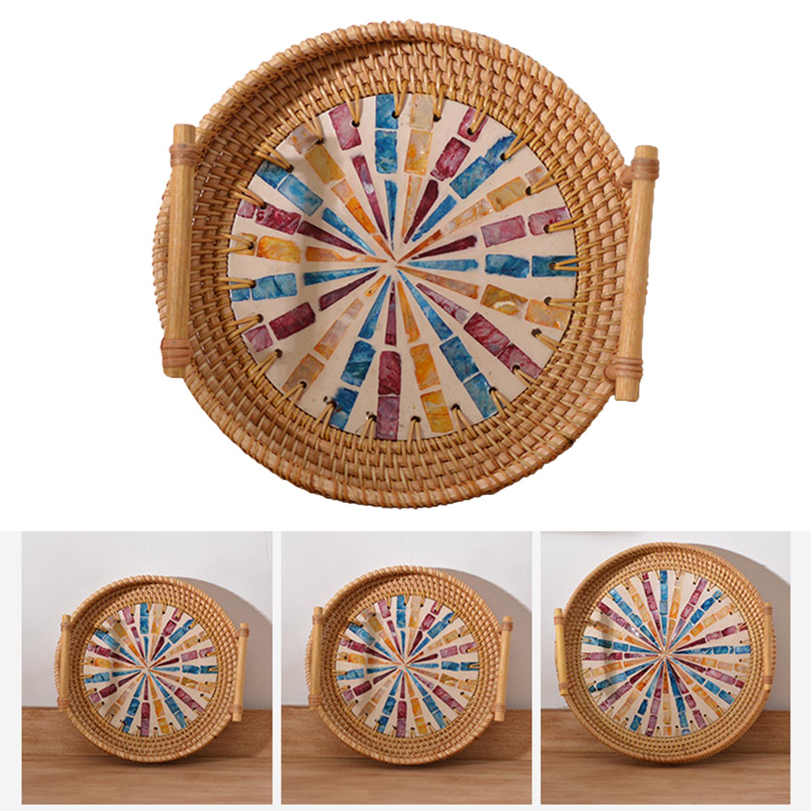 Çok Amaçlı Yuvarlak Dokuma Tep - Rattan Tray Handle incelemesi ve fiyatı