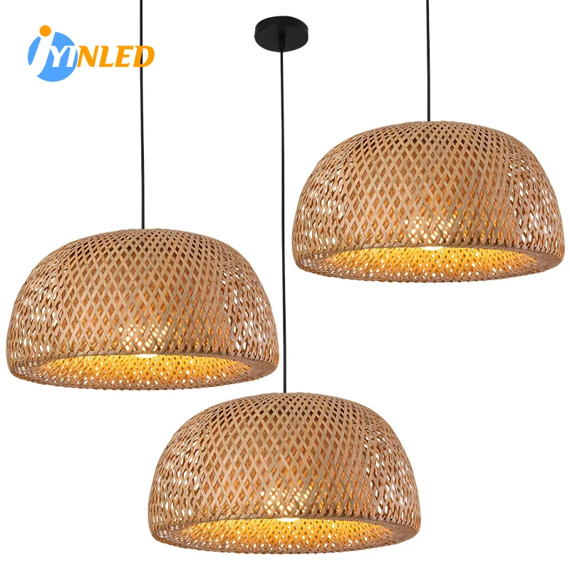 Doğal Rattan hasır E27 avizele - Wicker Pendant Shade incelemesi ve fiyatı