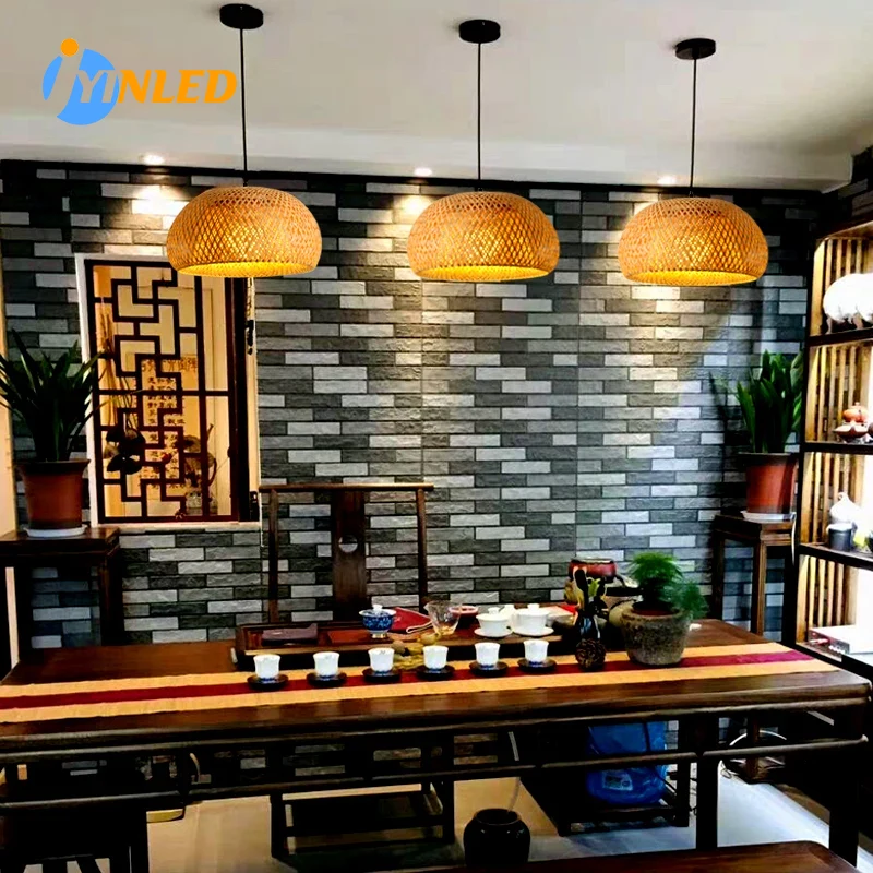 Doğal Rattan hasır E27 avizele - Wicker Pendant Shade incelemesi ve fiyatı