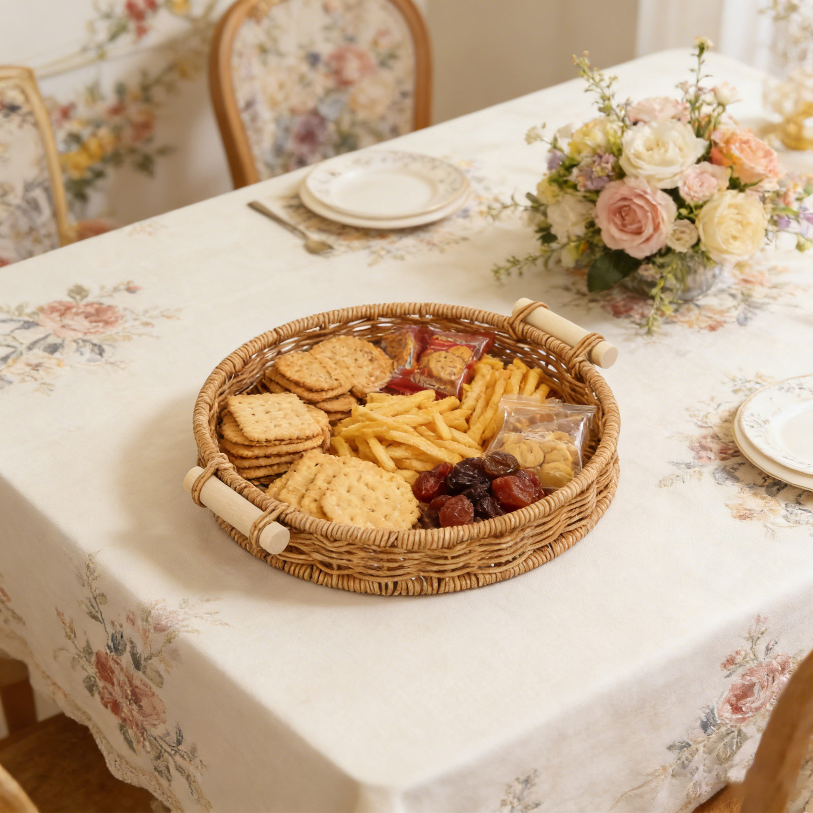 İmitasyon Rattan Ekmek Sepeti  - Rattan Tray Handle incelemesi ve fiyatı