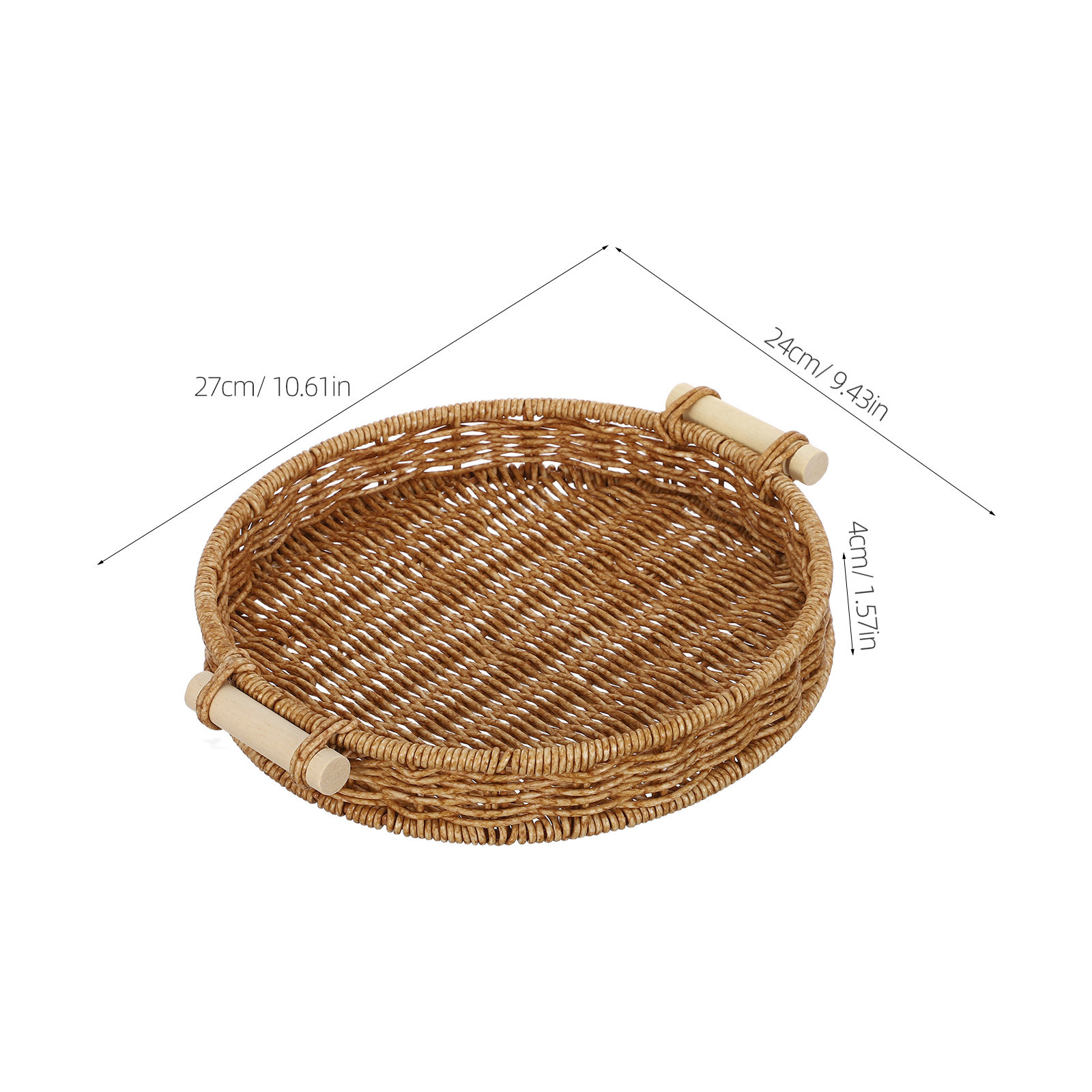 İmitasyon Rattan Ekmek Sepeti  - Rattan Tray Handle incelemesi ve fiyatı