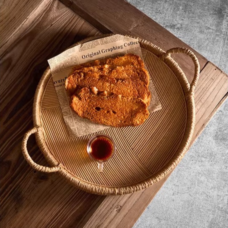 El yapımı rattan tepsili kulpl - Rattan Tray Handle incelemesi ve fiyatı