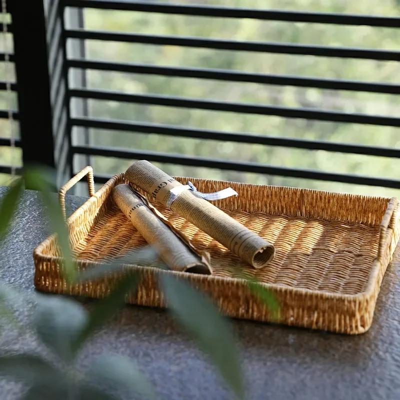 Plastik Saklama Tepsisi Saplı  - Rattan Tray Handle incelemesi ve fiyatı