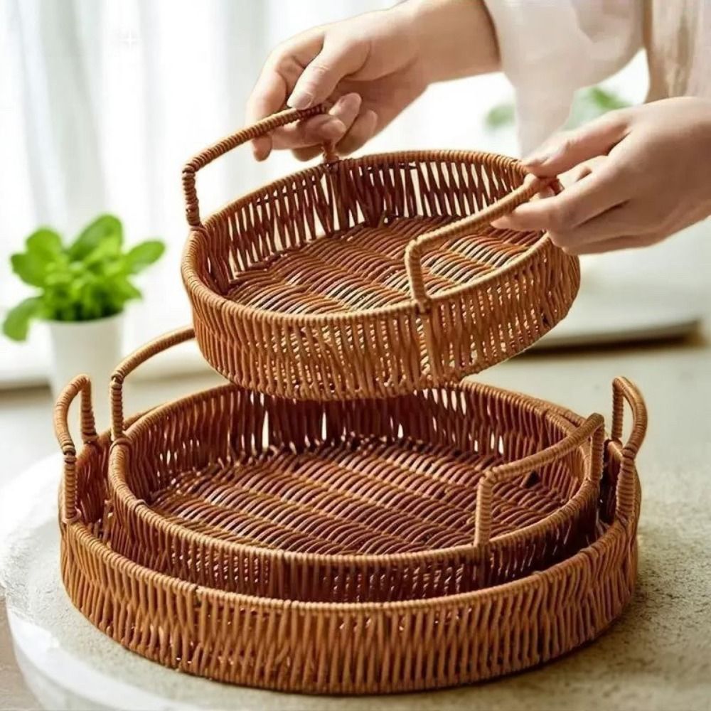 Büyük Kapasiteli Taklit Rattan - Rattan Tray Handle incelemesi ve fiyatı