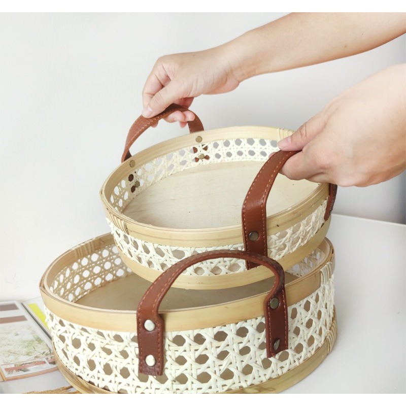 El yapımı retro İskandinav rat - Rattan Tray Handle incelemesi ve fiyatı