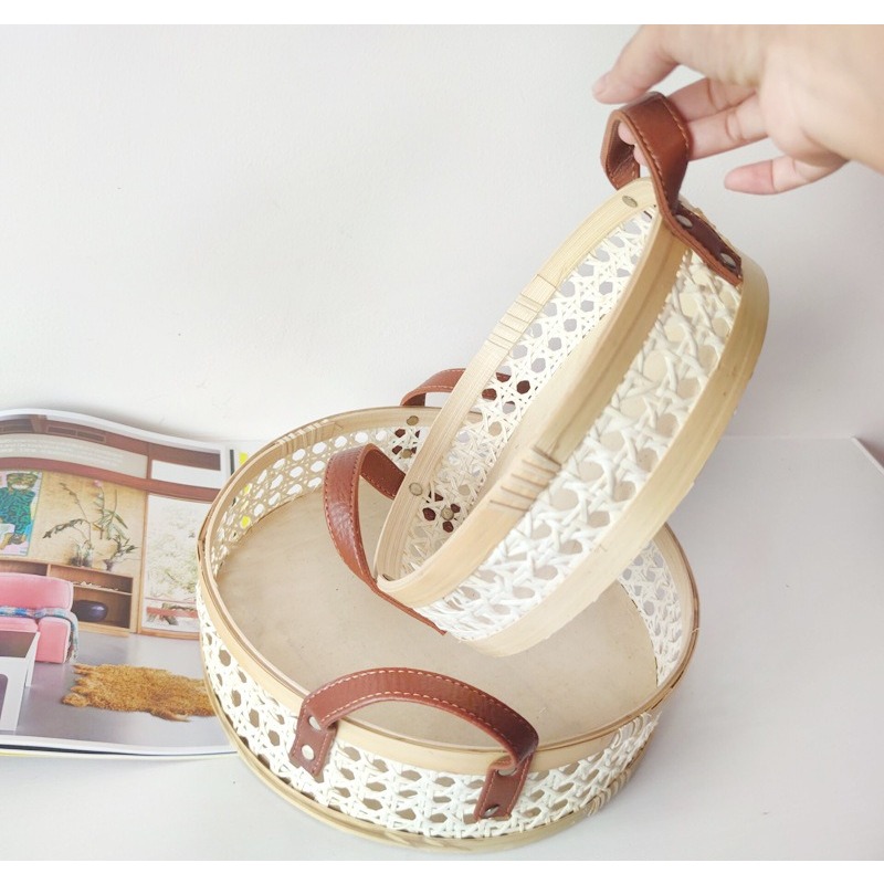 El yapımı retro İskandinav rat - Rattan Tray Handle incelemesi ve fiyatı