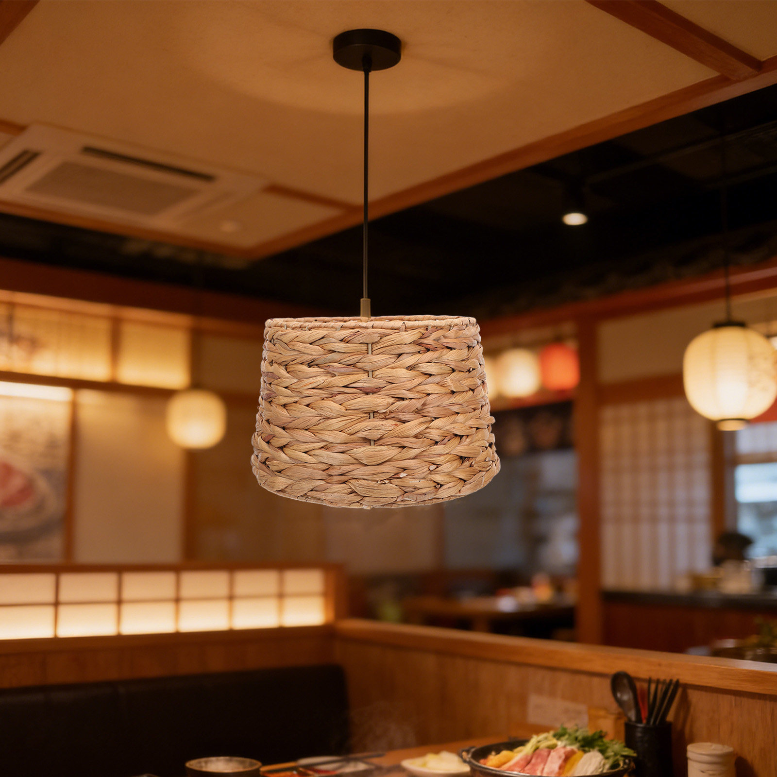 Deniz Çimi Davul Abajur 42mm D - Wicker Pendant Shade incelemesi ve fiyatı
