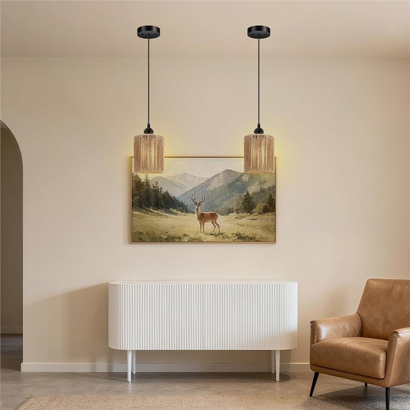 ABKL-El Dokuması Hasır Abajur, - Wicker Pendant Shade incelemesi ve fiyatı