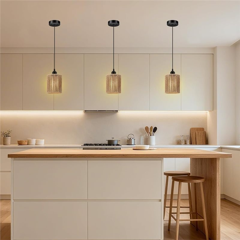ABKL-El Dokuması Hasır Abajur, - Wicker Pendant Shade incelemesi ve fiyatı