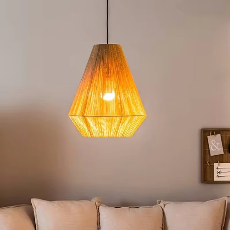 Rattan sarkıt lamba Boho Geome - Wicker Pendant Shade incelemesi ve fiyatı