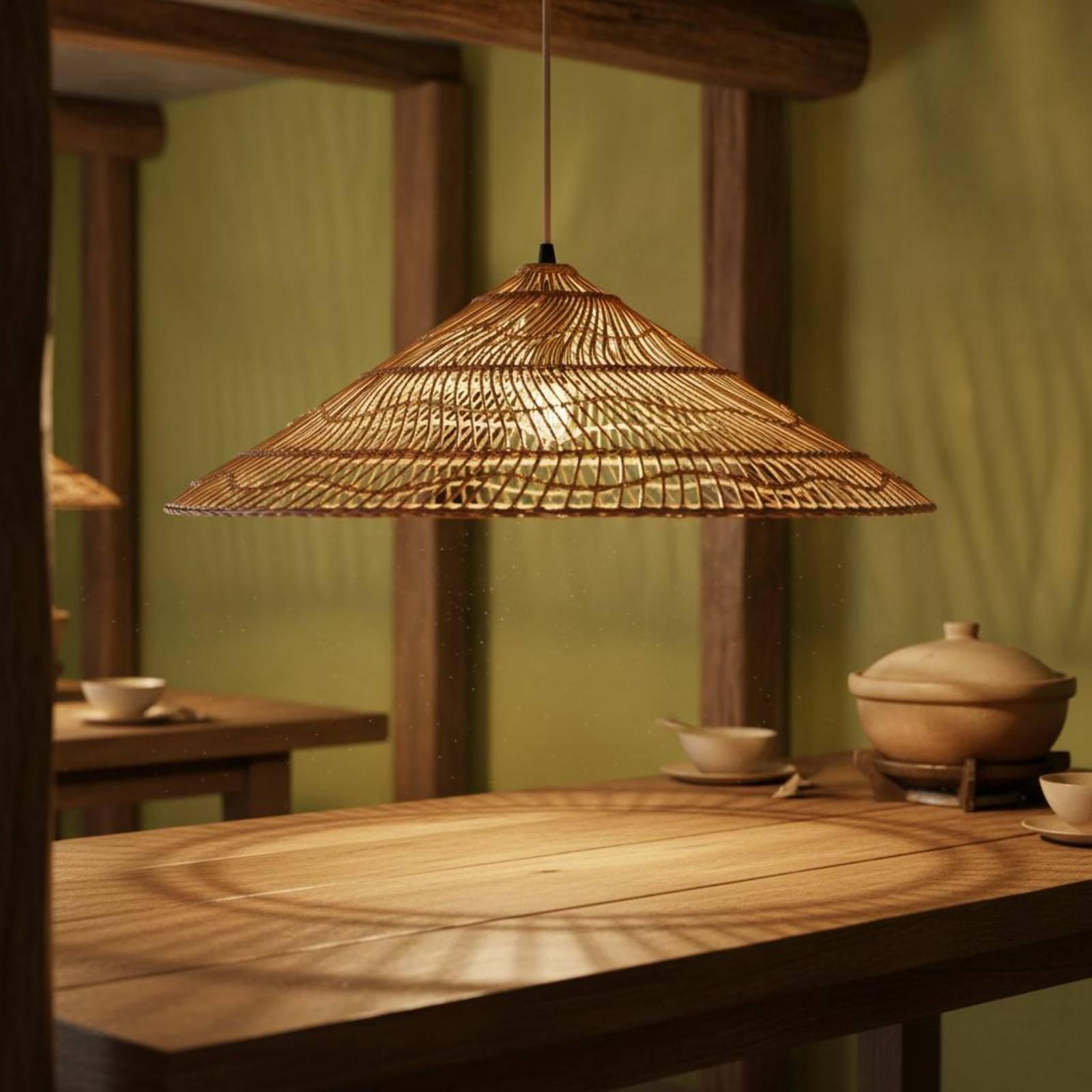 Yaratıcı Rustik Dokuma Abajur, - Wicker Pendant Shade incelemesi ve fiyatı