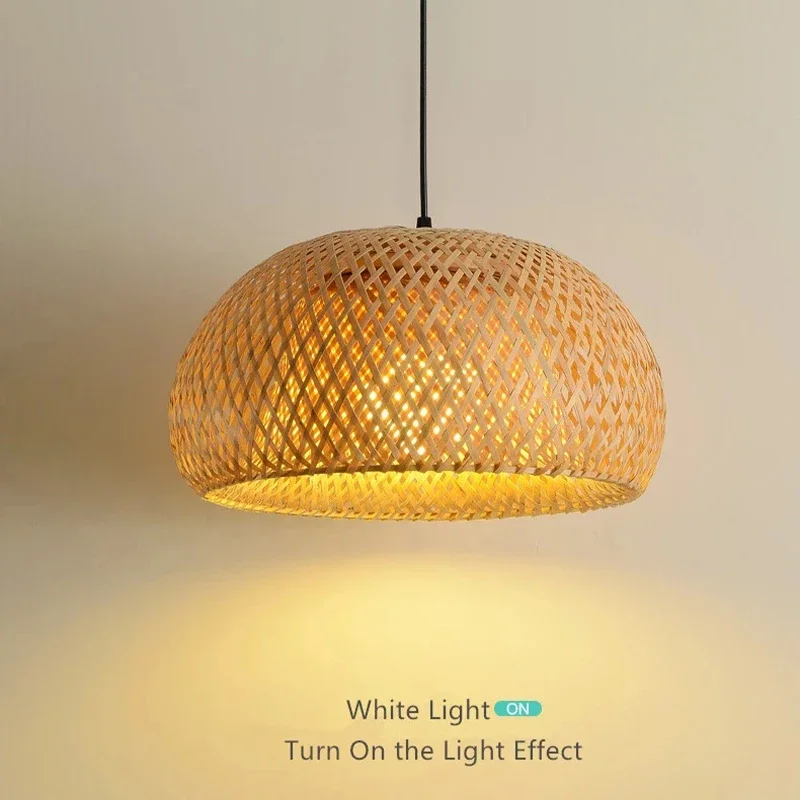 Bambu fener 38/45cm kolye lamb - Wicker Pendant Shade incelemesi ve fiyatı