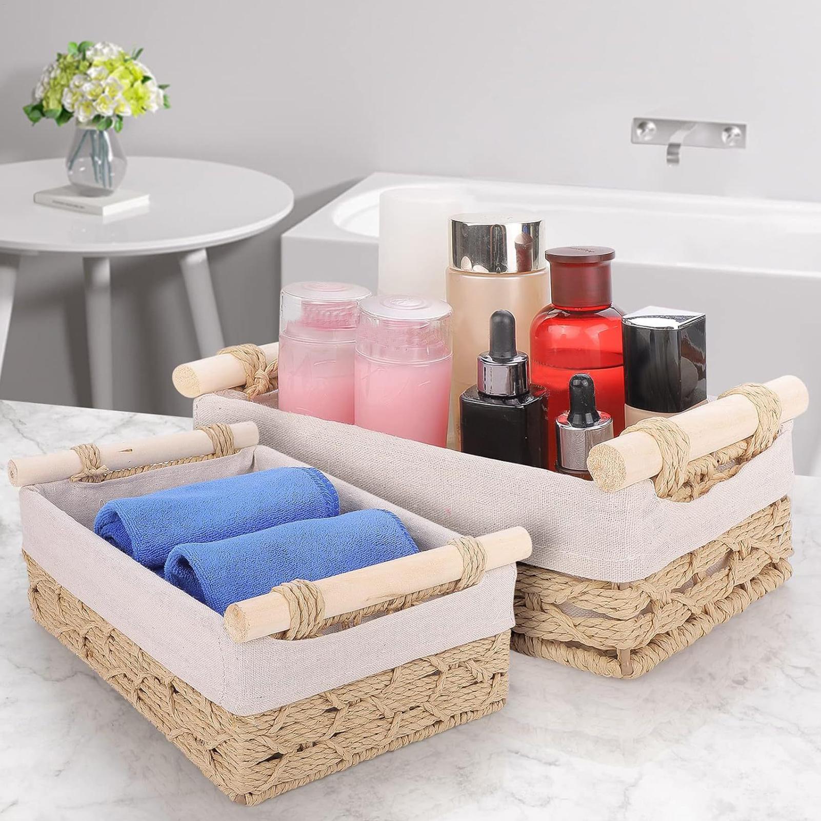 Kulplu ve Astarlı Saklama Sepe - Rattan Tray Handle incelemesi ve fiyatı