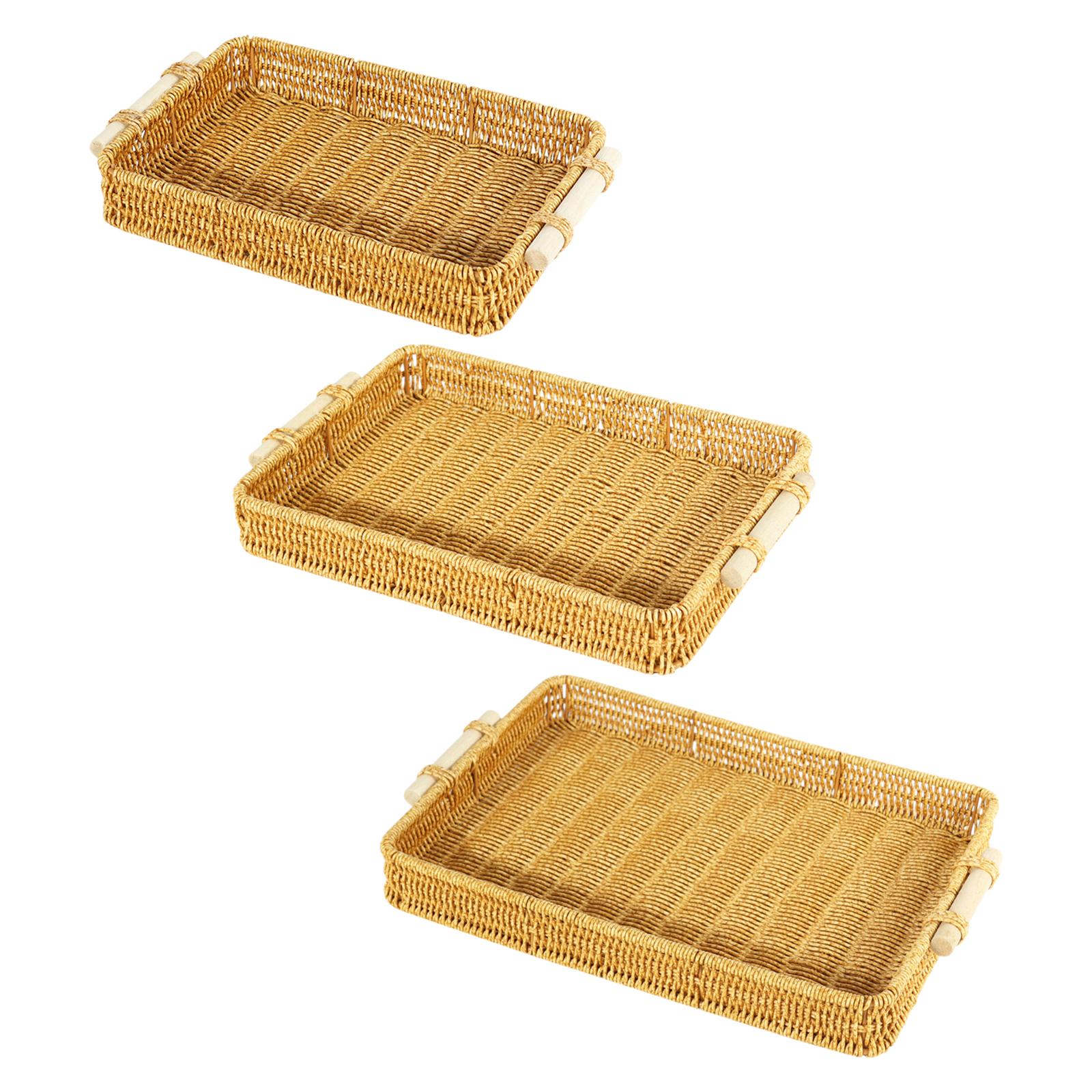 Saplı Taklit Rattan Örgü Sakla - Rattan Tray Handle incelemesi ve fiyatı