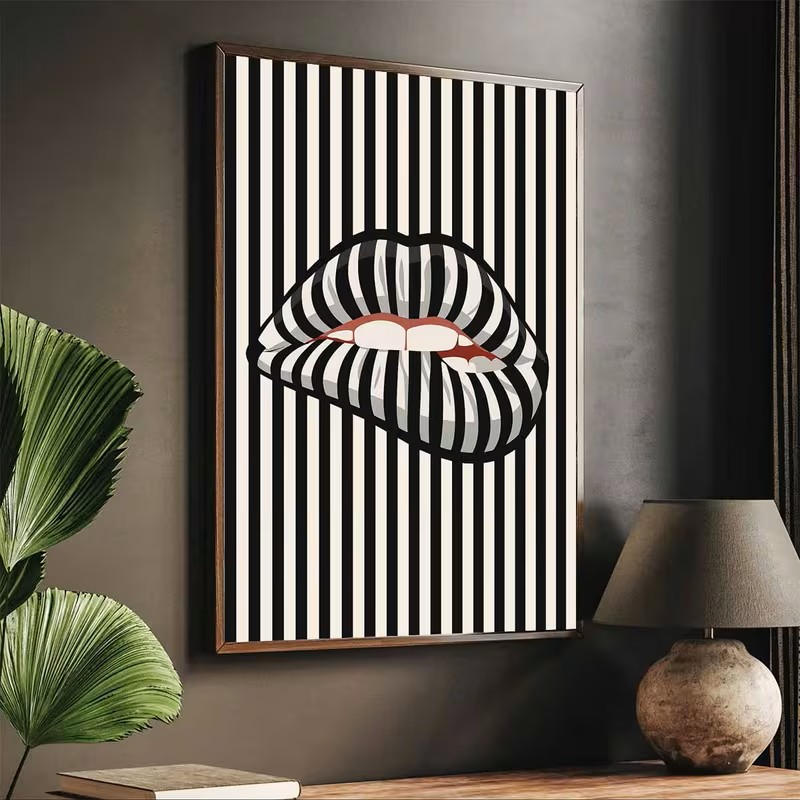 Basit ve Soyut Çizgili Dudak Ş - Interior Design Apartment incelemesi ve fiyatı