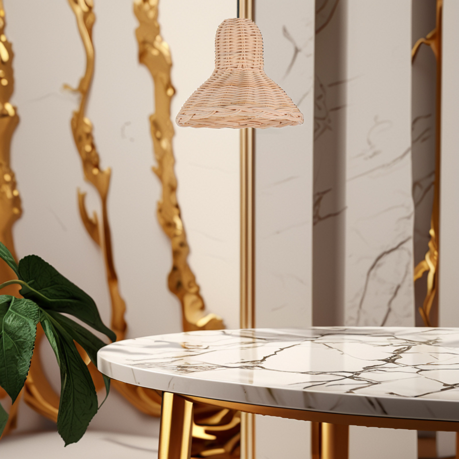 Rattan Abajur El Dokuması Doğa - Wicker Pendant Shade incelemesi ve fiyatı