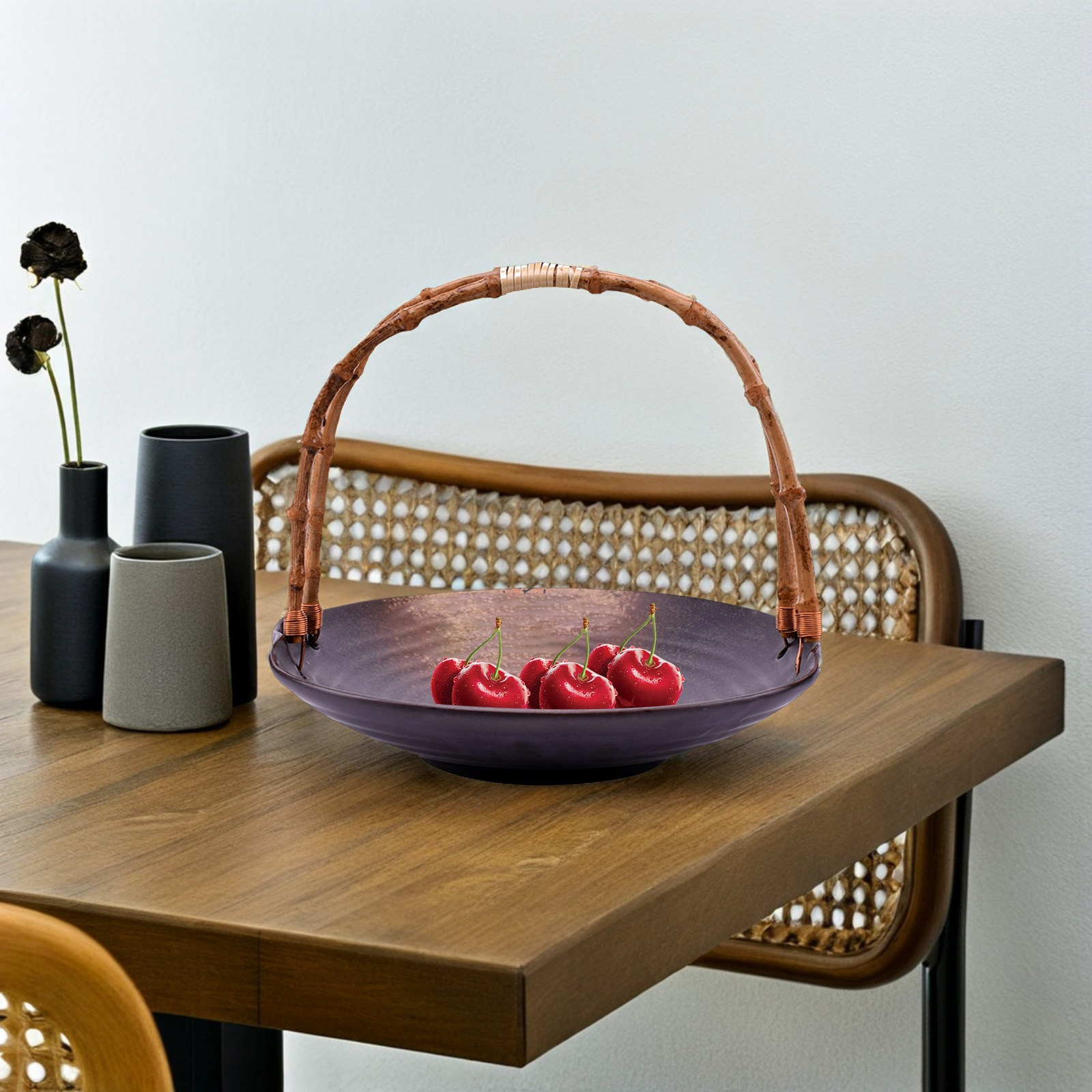 Rattan Hasır Servis Tepsisi Sa - Rattan Tray Handle incelemesi ve fiyatı
