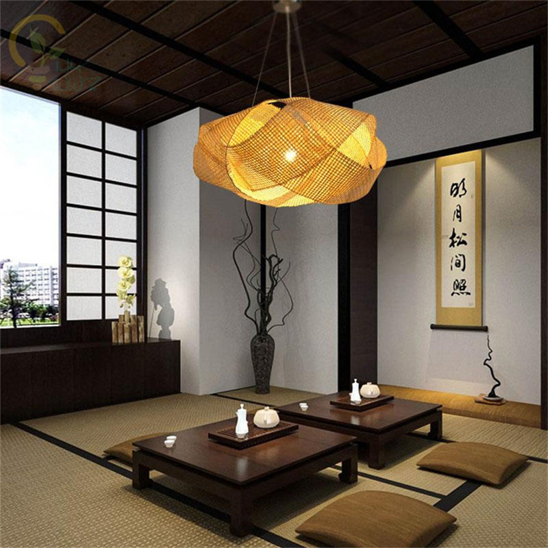 Yeni Çin Bambu Hasır Rattan Bu - Wicker Pendant Shade incelemesi ve fiyatı
