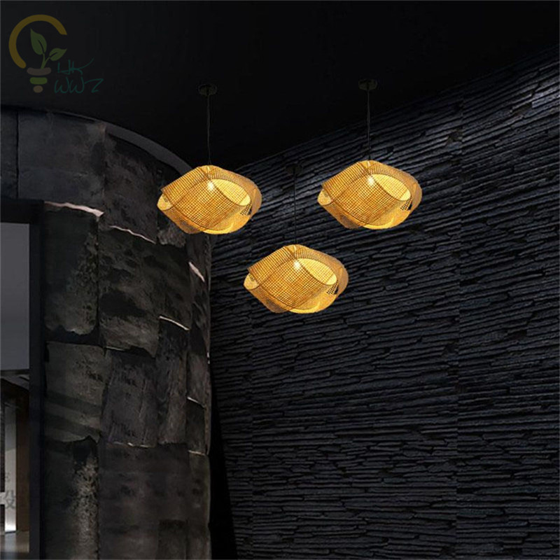 Yeni Çin Bambu Hasır Rattan Bu - Wicker Pendant Shade incelemesi ve fiyatı